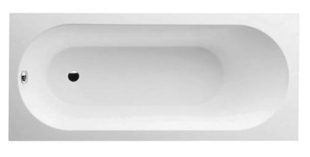 vanna Oberon Solo, 1700x750 mm, ar kājām, balta Quaryl®
